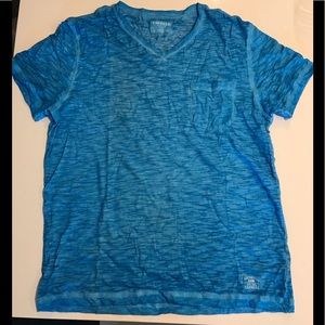 Express Blue V-Neck - Large
